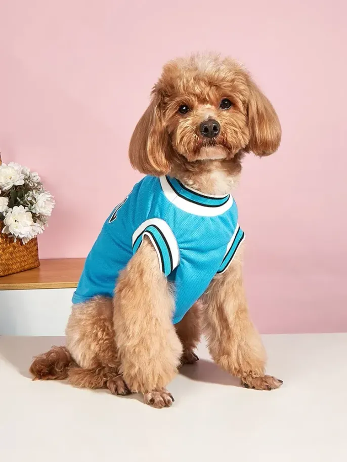 Basketball Jersey Pet Mesh Summer Vest for Dogs (12) Lightweight and easy to wear, perfect for outdoor adventures.