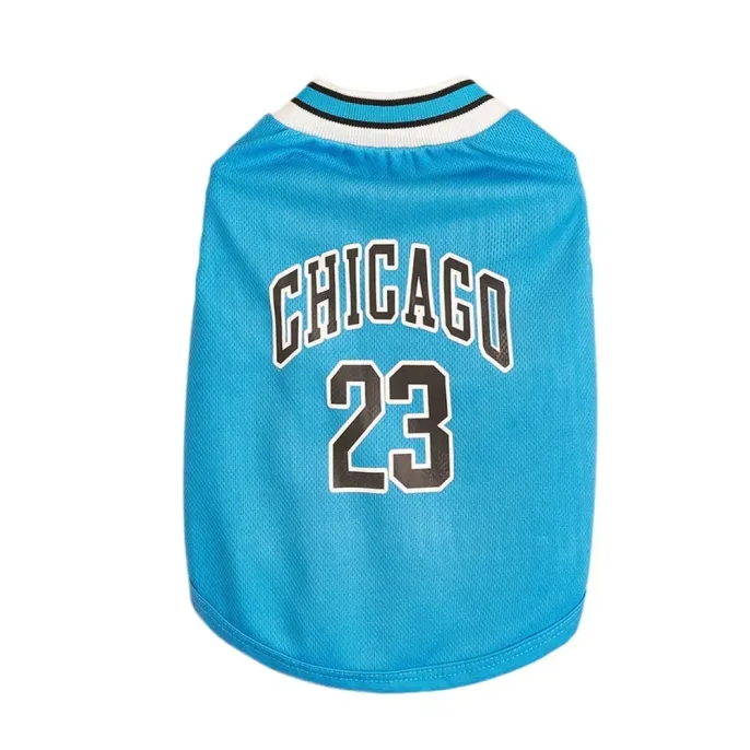 Basketball Jersey Pet Mesh Summer Vest for Dogs (11) Perfect for Active Dogs: Whether for outdoor walks, playtime, or just lounging, this jersey offers both style and comfort, keeping dogs cool and happy.