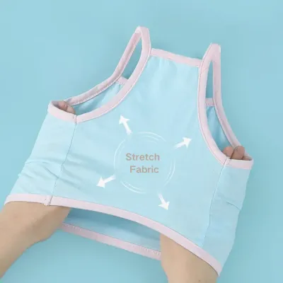 Comfortable Pet Tank Top Vest for Dogs and Cats (10) Stretchable fabric ensures a comfortable, easy-to-wear fit.