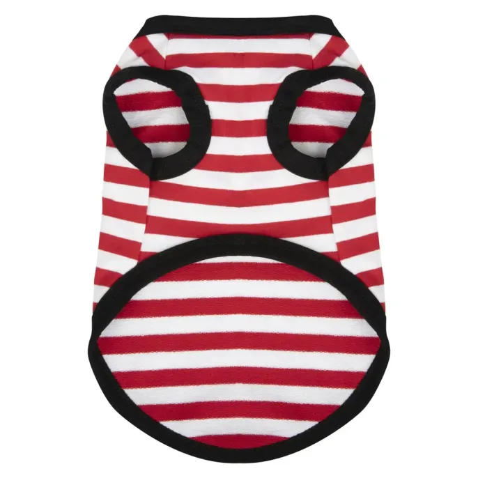 Breathable Cotton Striped Dog Shirt Vest for Dogs (2) Affordable and cost-effective pet clothing option with great value for money.