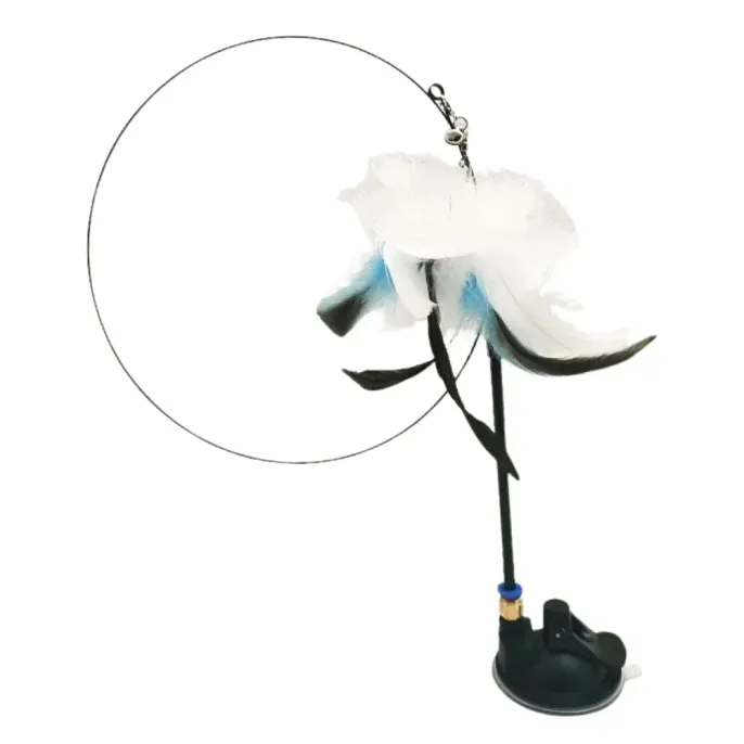 White and Blue Feather