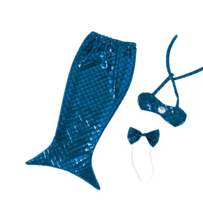 blue Mermaid style pet swimsuit