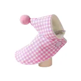 Warm Hooded Plaid Cloak Jacket for Birds