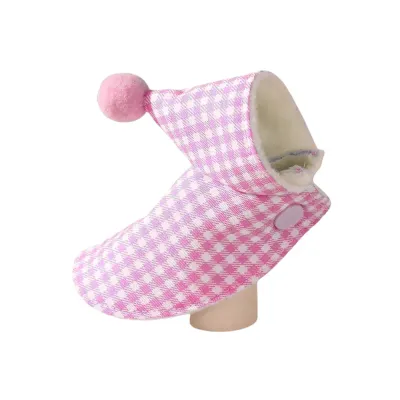 Warm Hooded Plaid Cloak Jacket for Birds