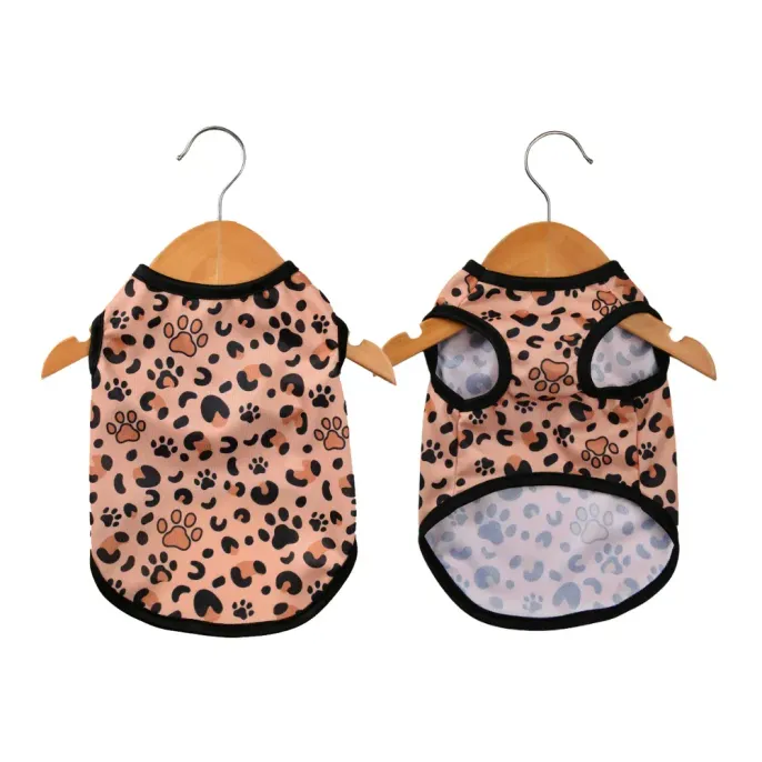 Summer Breathable Leopard Pet Vest for Dogs wholesale