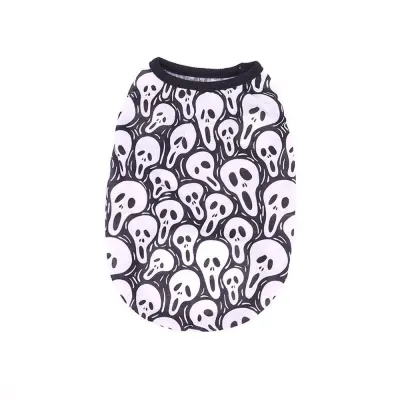 Summer Skeleton Design for Halloween Vests for Cats and Dogs (7) Trendy and playful skeleton design, great for Halloween parties or themed events.