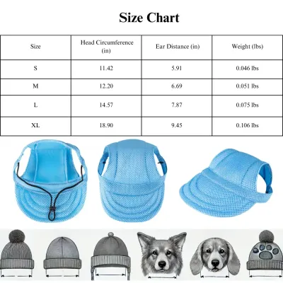UV Protection Hat Dog Hat for Sun Protection