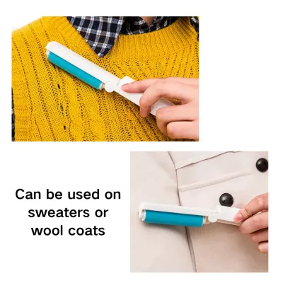 Depillers for Clothes Hair Remover Brush Clothes Hair Sticky Roller Rollers Hair Curlers Hair Roller Carpet Pet Hair Brush Lint Remover Roller Tool Usage Reusable Foldable Sticky Lint Roller Pet Hair Remover