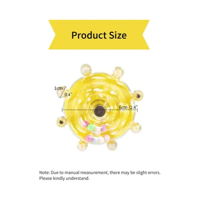 Bird Toy, Bird Bite And Decompression Toy, With Randomly Colored Beads, Multifunctional Hanging Bird Toy, Size Spinning Bird Toy with Randomly Colored Beads