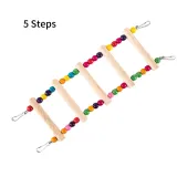 Wooden Climbing Ladder with Colorful Beads Bird Toy