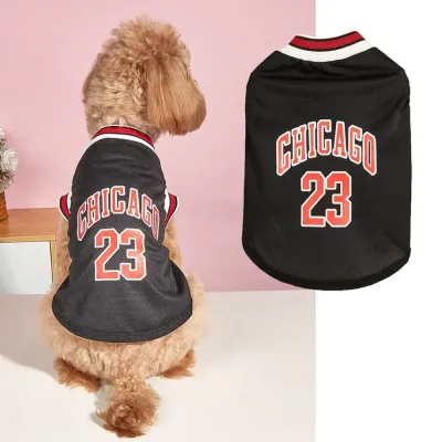 Basketball Jersey Pet Mesh Summer Vest for Dogs (23) Ideal for warm weather – keeps dogs cool and stylish.