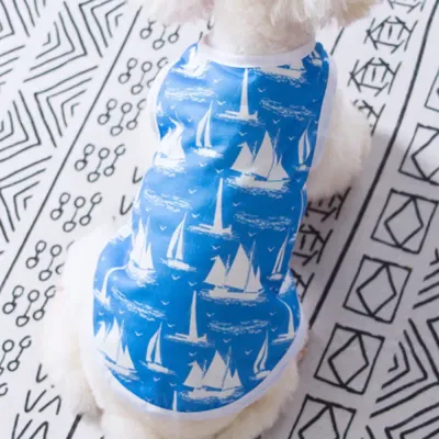 Summer Lightweight Stripe and Star Pet Vest for Dogs (14) Breathable Fabric: The fabric is soft and breathable, allowing for excellent airflow to prevent overheating during the hot summer months.