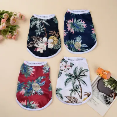 Summer Breathable Hawaii Pet Vest for Dogs (4) Perfect for Hot Weather: This vest offers the perfect combination of style and function, designed to keep pets cool and stylish during the hottest months.
