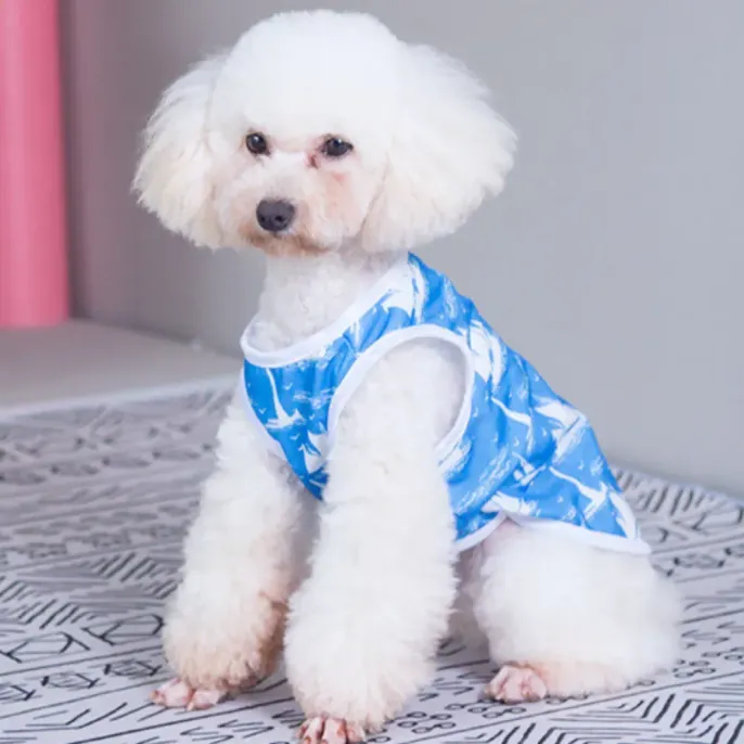 Summer Lightweight Stripe and Star Pet Vest for Dogs (12) Perfect Fit for Various Sizes: Available in sizes XS to XL, this vest ensures a good fit for small to medium-sized pets.