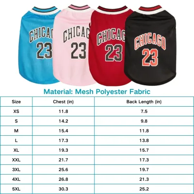 Basketball Jersey Pet Mesh Summer Vest for Dogs (1) Mesh fabric design keeps dogs cool and breathable during warm weather.