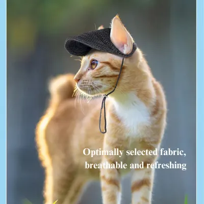 Pet Hat for Summer Use Pet Hat with Customizable Fit