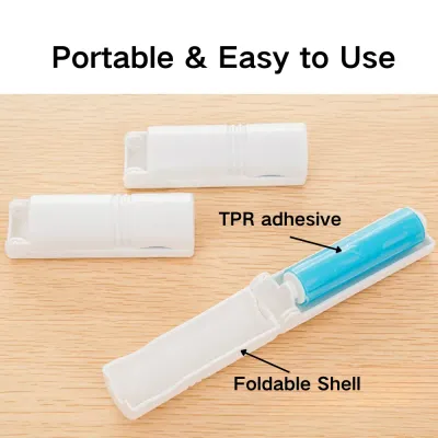 Depillers for Clothes Hair Remover Brush Clothes Hair Sticky Roller Rollers Hair Curlers Hair Roller Carpet Pet Hair Brush Lint Remover Roller Tool Details Reusable Foldable Sticky Lint Roller Pet Hair Remover