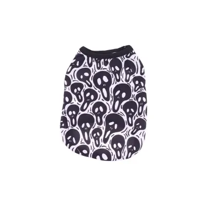 Summer Skeleton Design for Halloween Vests for Cats and Dogs (5) Soft and stretchy fabric for easy movement and comfort during warm weather.
