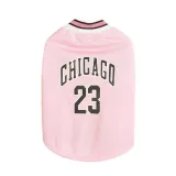 Basketball Jersey Pet Mesh Summer Vest for Dogs (7) Sporty Basketball Design: This dog basketball jersey features a sporty, athletic design, adding a touch of fun and style to pets' wardrobes. Ideal for dogs that love an active lifestyle.