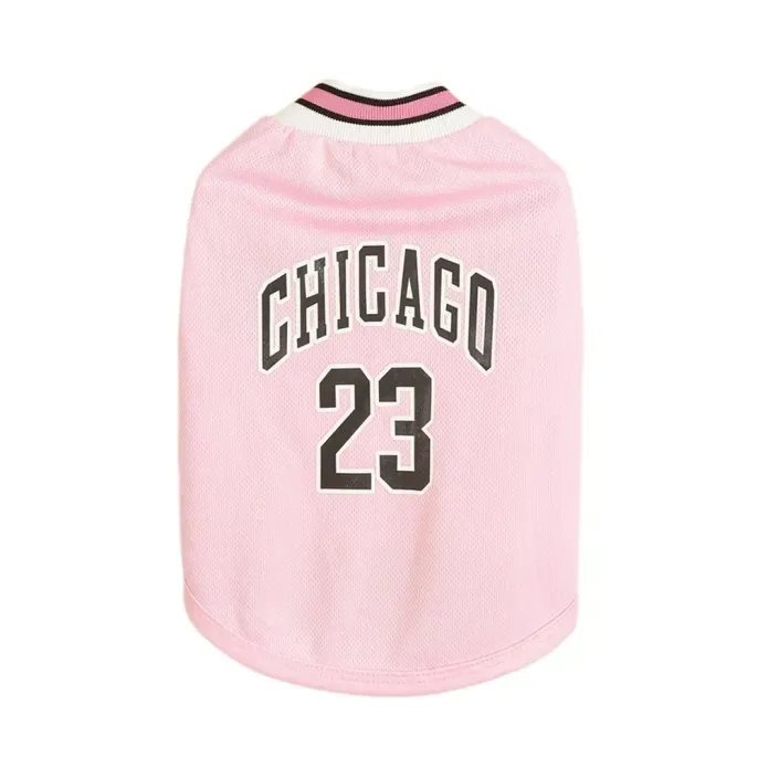 Basketball Jersey Pet Mesh Summer Vest for Dogs (7) Sporty Basketball Design: This dog basketball jersey features a sporty, athletic design, adding a touch of fun and style to pets' wardrobes. Ideal for dogs that love an active lifestyle.