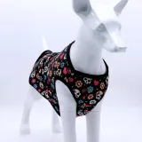 Summer Skeleton Design for Halloween Vests for Cats and Dogs (2) Ideal clothing for small dogs like Corgis and Teddies, designed to prevent shedding.