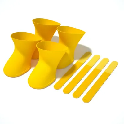 yellow silicone pet rain booties yellow silicone pet rain booties