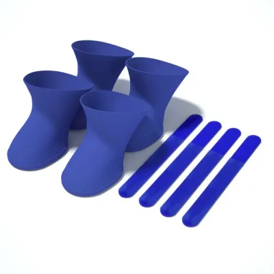 blue silicone pet rain booties blue silicone pet rain booties