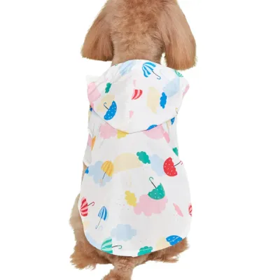 umbrella pattern dog raincoat