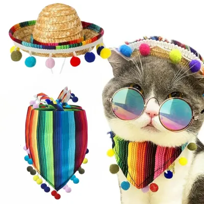 Pet Hat with Adjustable Strap
