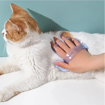 Finger Shape Pet Glove