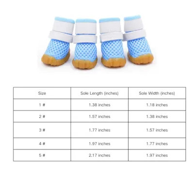 Dog Shoes Breathable Mesh Boots size Dog Shoes Breathable Mesh Boots size