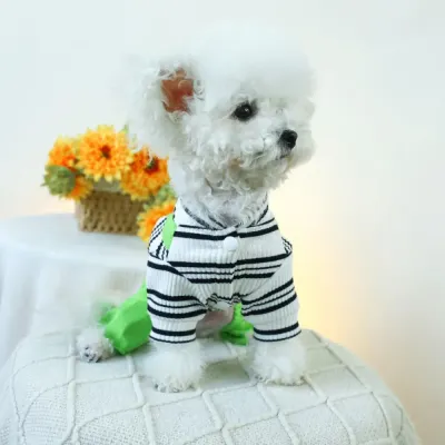 dog hoodie (6) Perfect for any season, these stylish overalls can be worn throughout the year. Whether it's chilly weather or warmer days, the breathable design ensures that your dog stays comfortable without overheating or feeling cold.