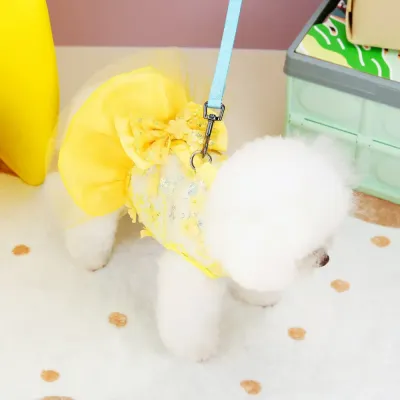 pet apparel dog clothes (1) Whether for birthdays, holidays, weddings, or everyday strolls, this floral dog dress is a stylish and practical choice that keeps pets looking their best.