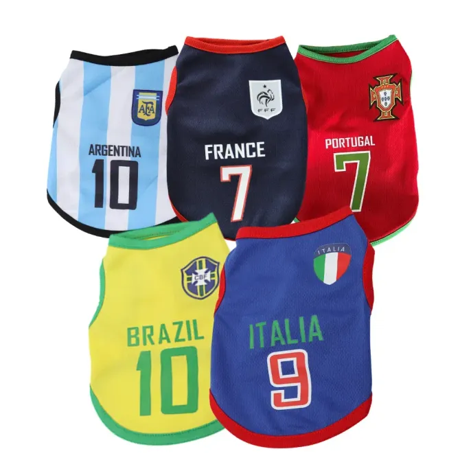Summer Sports Vest Football Shirt for Dogs (8) Summer Sports Vest Football Shirt for Dogs wholesale