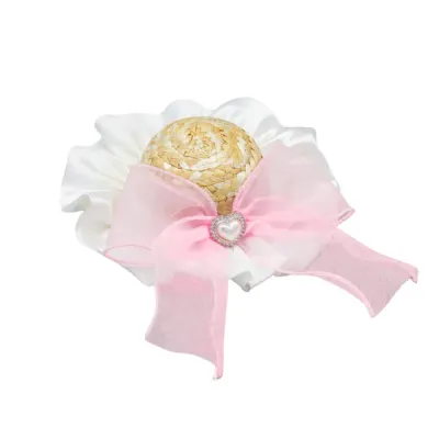 Pet straw hat Handmade pet hat