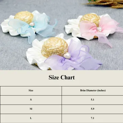 Cute pet bow hat Stylish pet headwear