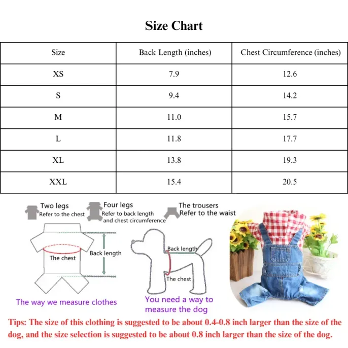 Distressed pet overalls Fashionable pet jumpsuit
