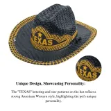 Pet sun protection hat Adjustable chin strap pet hat