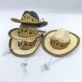 Pet summer headgear Small dog cowboy hat