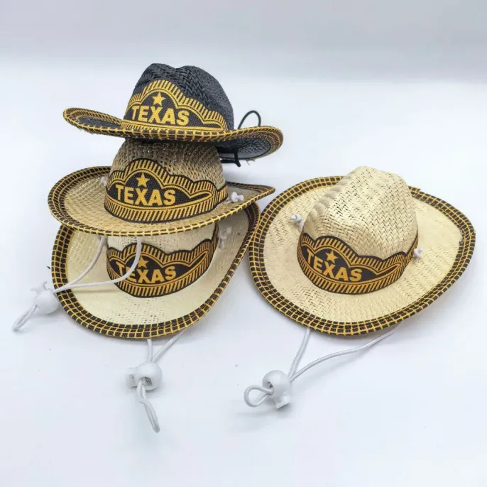 Pet summer headgear Small dog cowboy hat