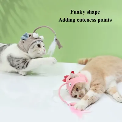 Long rod cat toy Unique cat teaser
