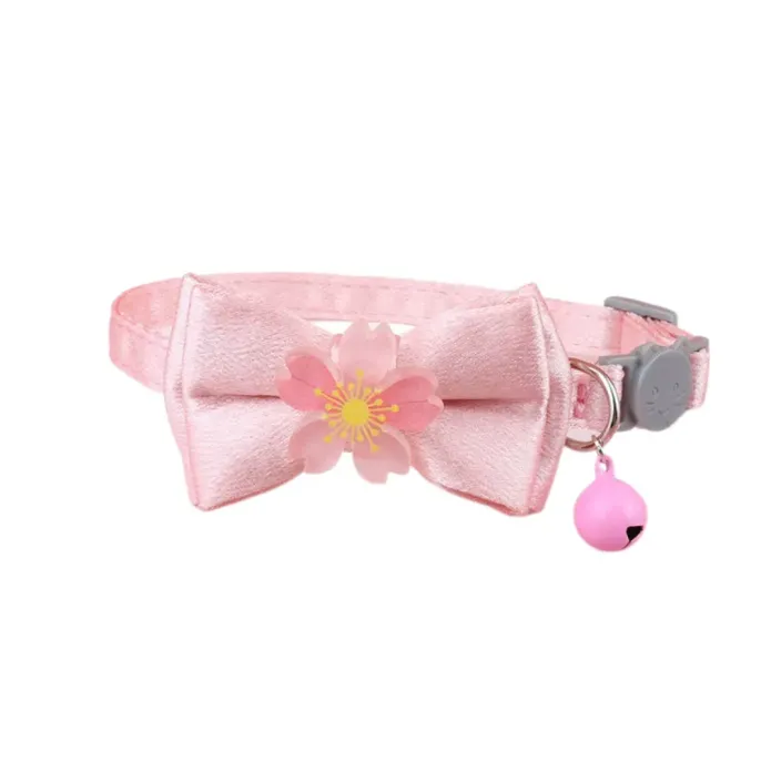 adjustable cat collar kitten bowtie collar