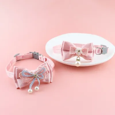 soft polyester cat collar luxury cat collar
