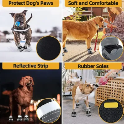 Mud-resistant dog shoes
