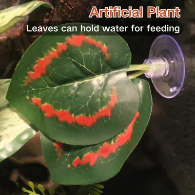 Artificial reptile plants for realistic terrarium decoration (4) Simulated rainforest plants for reptile enclosures