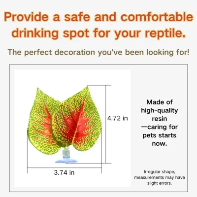 High-quality artificial plants for chameleons, geckos, and snakes (4) Strong and durable suction cup for secure installation