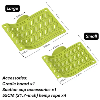 Reptile Hammock with Suction Cups and Hanging Rope for Terrarium Jungle Tank (2) Versatile installation with strong suction cups or hanging rope