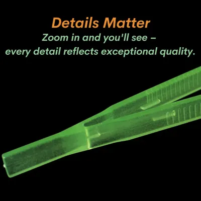Flexible Glow-in-the-Dark Feeding Tongs for Reptiles Tortoises Lizards Frogs (4) Specially designed tips prevent injury while handling food