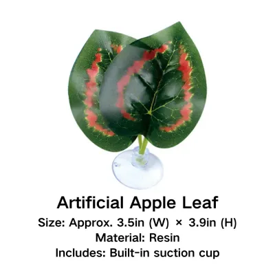 Artificial reptile plants for realistic terrarium decoration (1) Decorative terrarium leaves with water-dripping feature