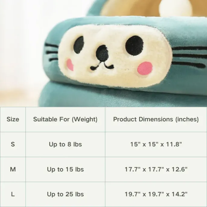 Fun cat ear design adds a playful touch while providing a sense of security